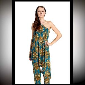 Coldesina GENEVIEVE TOP AND BOTTOM SET, print Lyon Brocade, Size XS